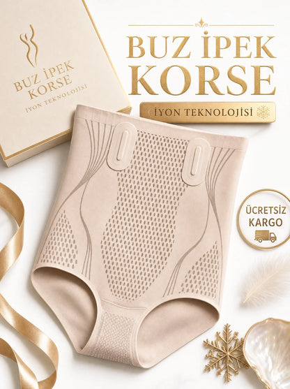 SlimOra Buz İpek Korse — Popo Sıkılaştırıcı