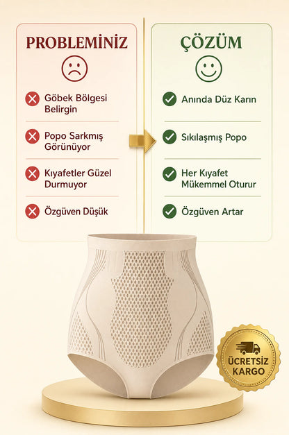SlimOra Buz İpek Korse — Popo Sıkılaştırıcı