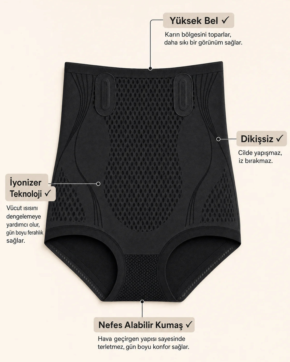 FitLora™ Buz İpek Korse